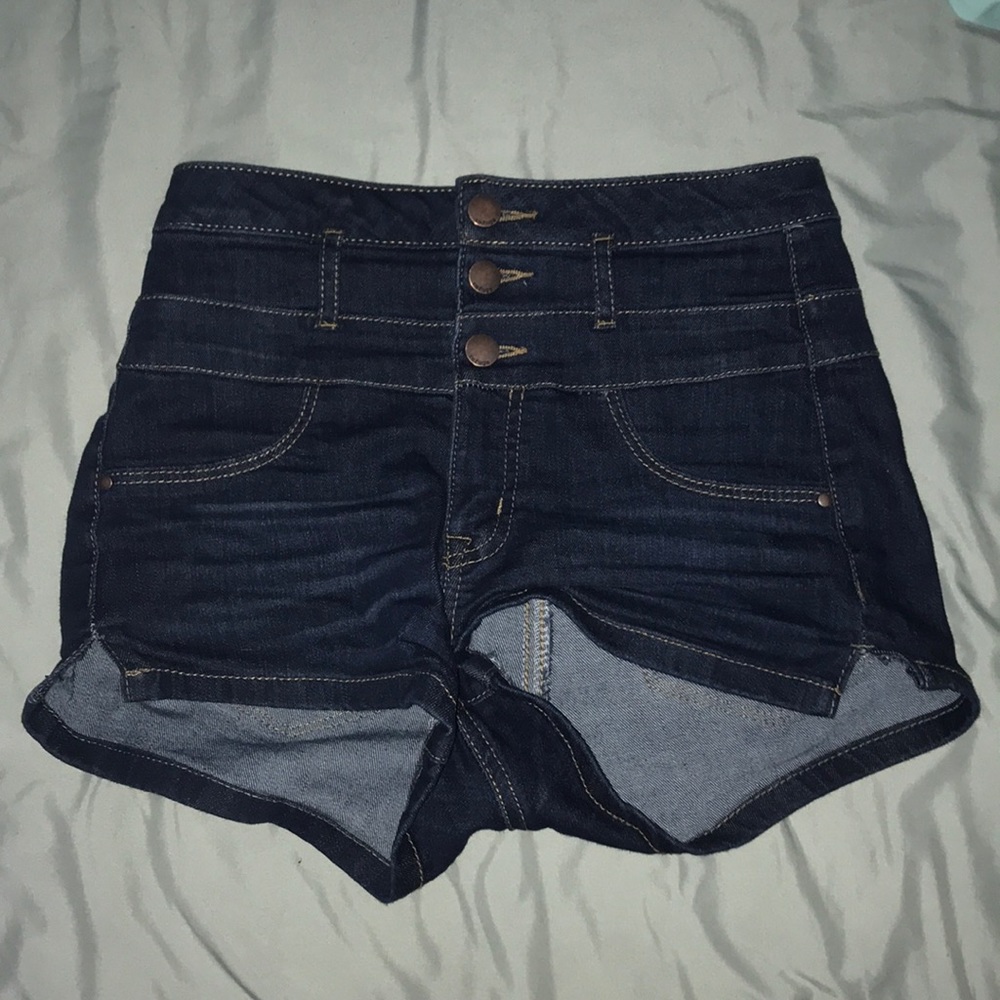 Charlotte Russe Refuge Hi-Waist Shortie Shorts